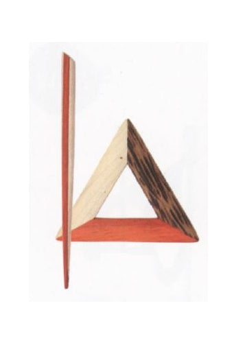 Horn Wood Scarlet Shawl pin