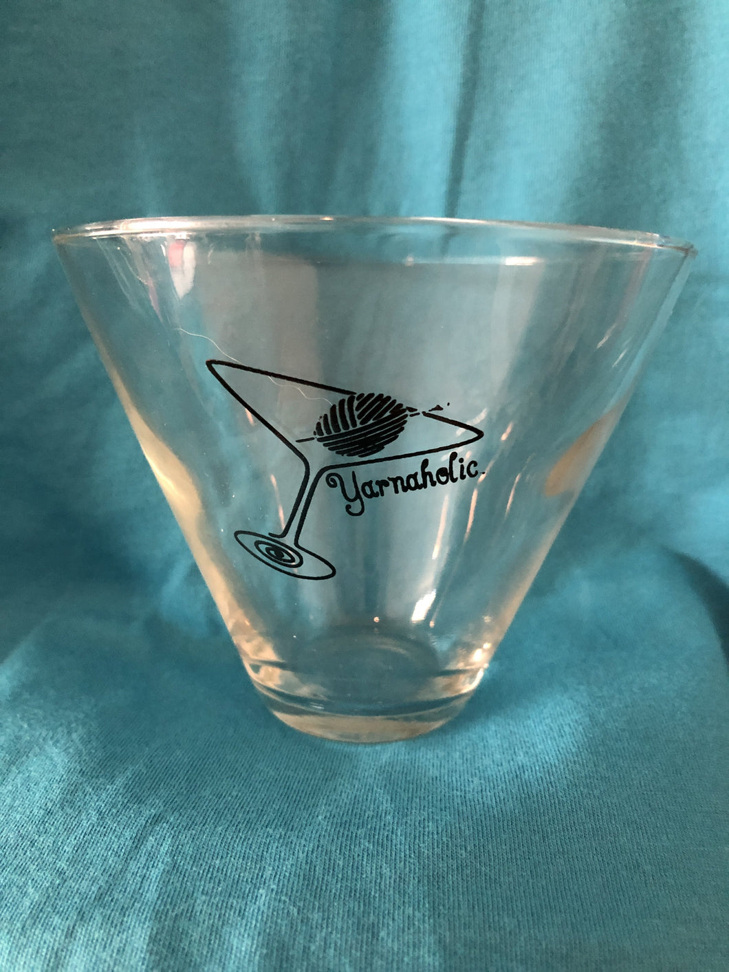 Yarnaholic™ Stemless Martini Glass DAY 2B