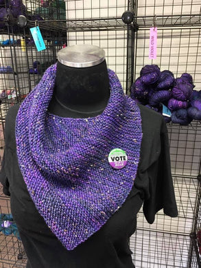 Empower Purple Bandana/Cowl Knit Pattern